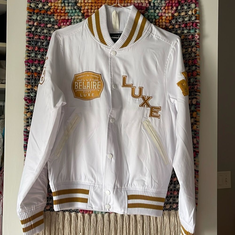 Luc Belaire Rare France bomber jacket. Rare jacket sold in London. Luxe